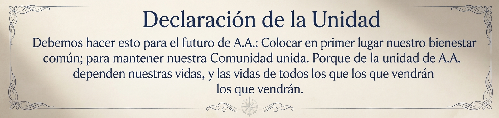 Declaración de la Unidad